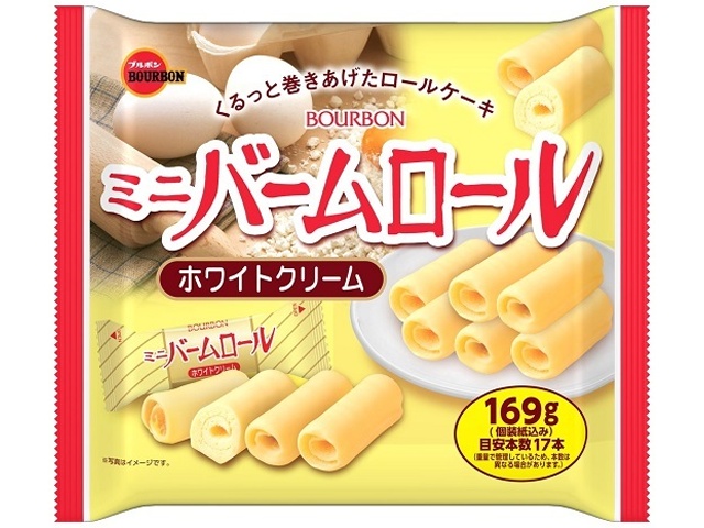 Bourbon Mini Balm Roll White Cream 169g (Pack of 12)