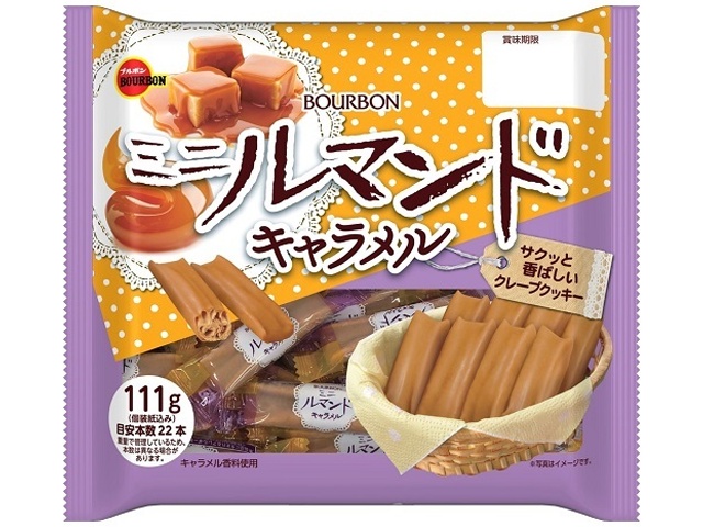 Bourbon Mini Lemande Caramel 111g (Purchase of 12)