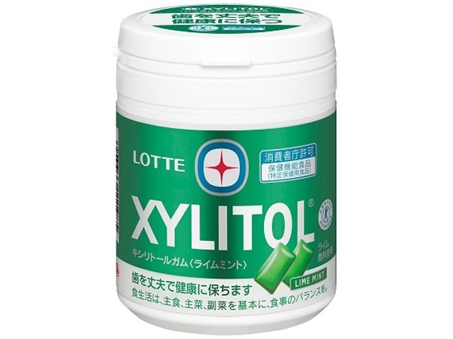 Lotte Xylitol Lime Mint FB 133g (Purchase of 6)