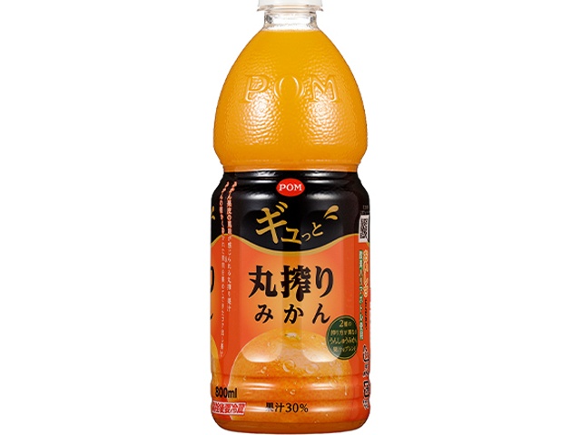 POM Gyutto Maru Shibori Mikan 800ml [This Month's Special Drink] Special Order Item [Purchase 6]