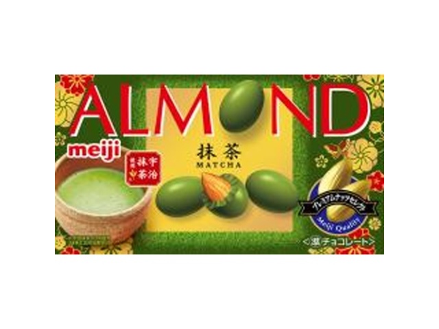 Meiji Almond Chocolate Matcha 67g (Purchase 10)