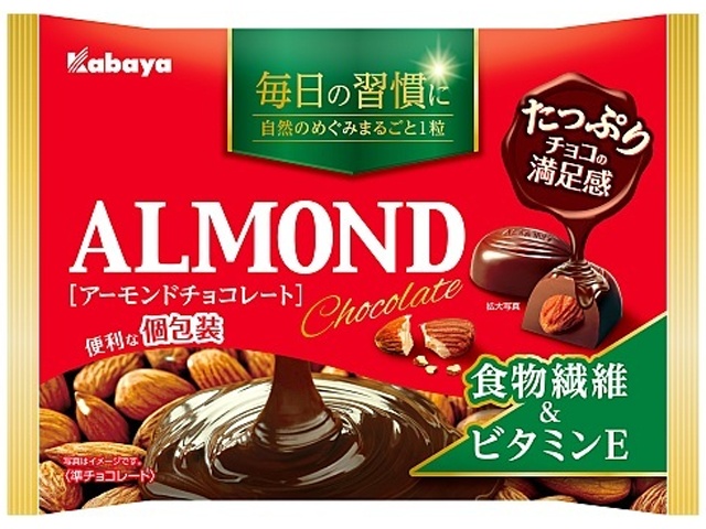 Kabaya Almond Chocolate 109g (Purchase of 16)