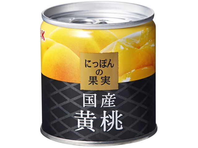 K&K Japanese Fruits Domestic Yellow Peaches 195g (Special Order Item) [Purchase Quantity: 24]