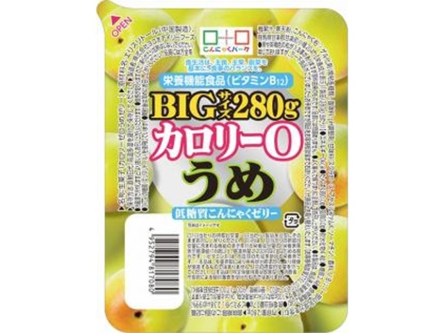 Yokoo Zero Calorie, Low Carbohydrate Plum Jelly, 280g (Special Order Item) [Purchase Quantity: 36]