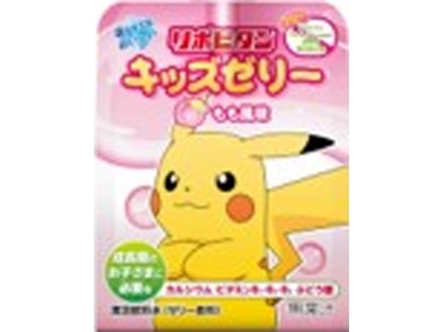 Taisho Lipovitan Kids Jelly, Peach Flavor, 125g (Pack of 6)