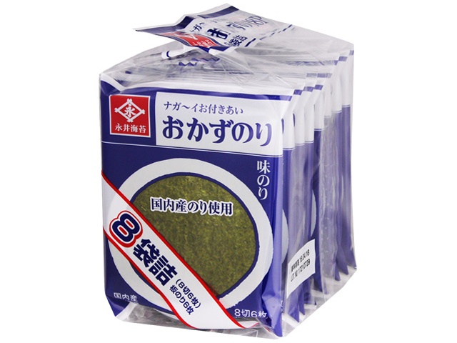 Nagai Nori Seasoned Nori New Side Dish 8P (N) [Purchase Quantity: 12]