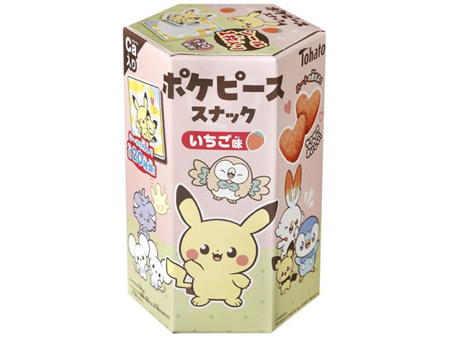 Tohato Poke Pieces Snacks, Strawberry Flavor, 23g (Special Order Item) [Purchase Quantity: 48]