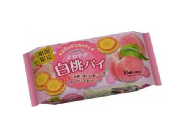 Sanritsu Confectionery Refreshing White Peach Pie 10 pieces  [Purchase quantity: 12 pieces]