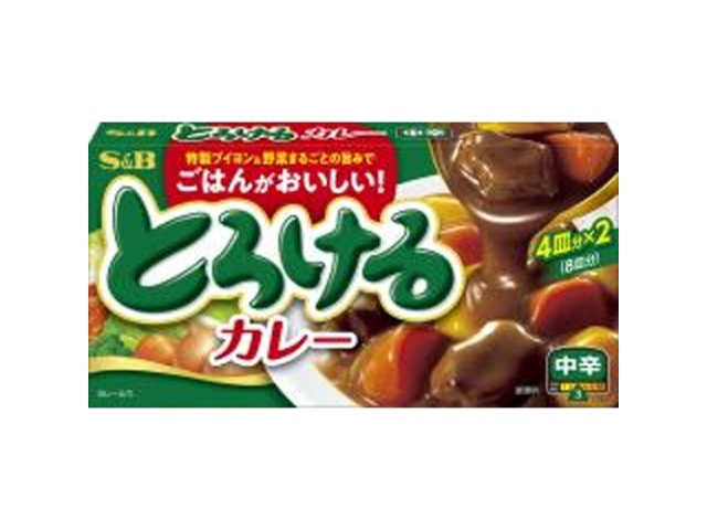 S&B Melt-in-the-Dark Curry, Medium Spicy, 144g [This Month's Special] [Made-to-Order Item] [Purchase 60]