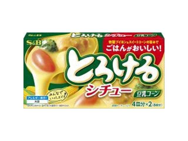 S&B Melty Stew with Soy Milk and Corn, 140g (Special Order Item) [Purchase 60]