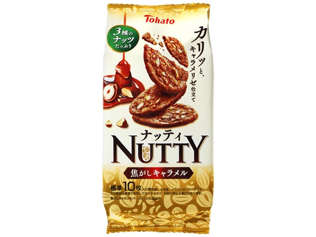 Tohato Nutty Burnt Caramel 40g (Pack of 12)