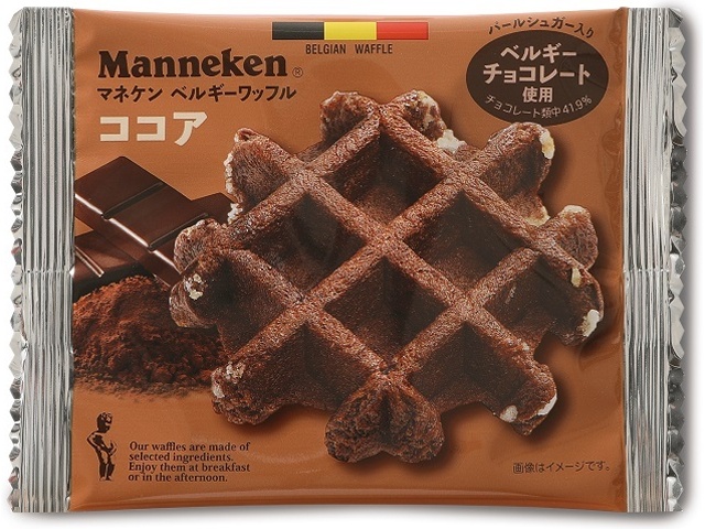 Manneken Cocoa Waffle 1 piece  [Purchase 6 pieces]