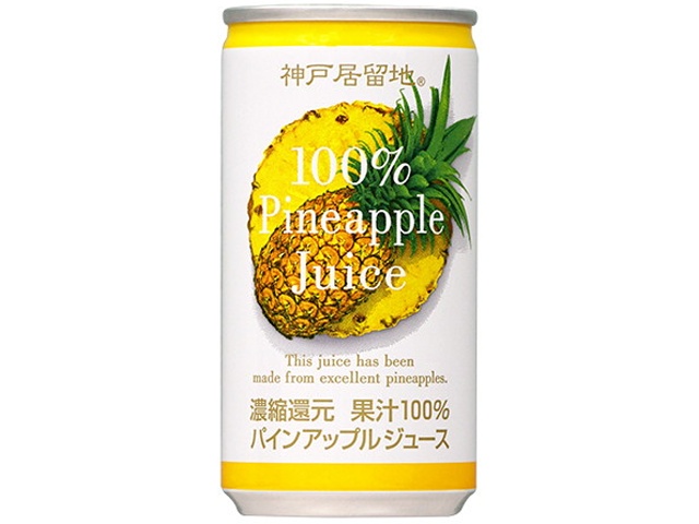 Kobe Foreign Settlement 100% Pineapple Can, 185g (Special Order Item) [Purchase Quantity: 30]