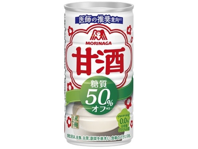 Morinaga Amazake (50% Less Sugar) Can, 185g [This Month's Special Drink]  [Purchase 30]