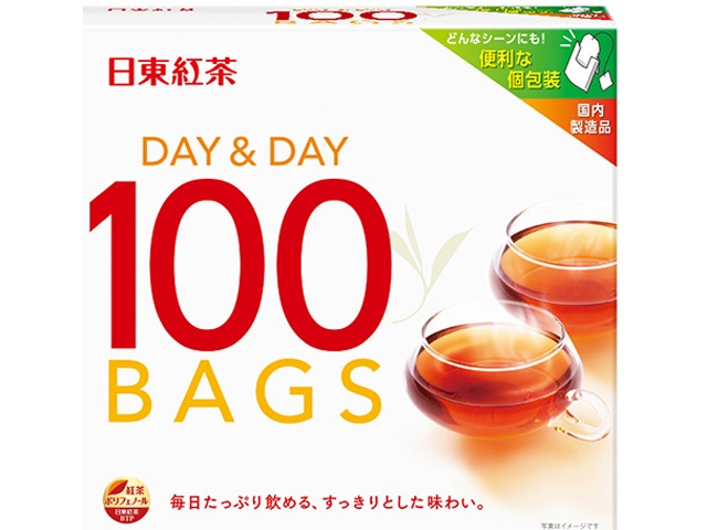 Nitto DAY & DAY Tea Bags, 100 Bags [This Month's Special Offer] [Purchase 12]