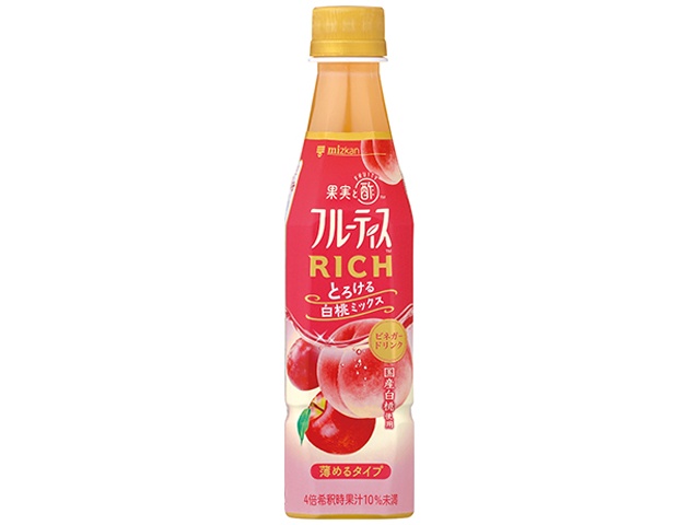 Mitsukan Fruity Rich White Peach 350ml (Special Order Item) [Purchase Quantity: 24]