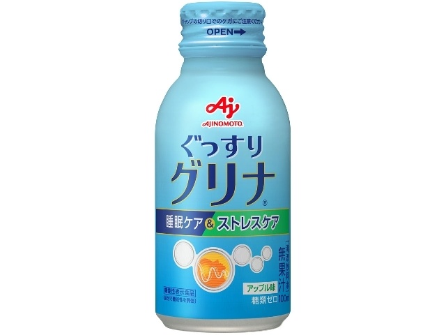 Ajinomoto Glyna Sleep Stress Care 100ml Can (30 cans)