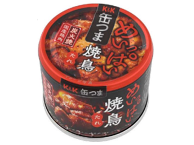 K&K Canned Tsumame Ippai Yakitori Charcoal Grilled Sauce, 135g (Special Order Item) [Purchase Quantity: 48]