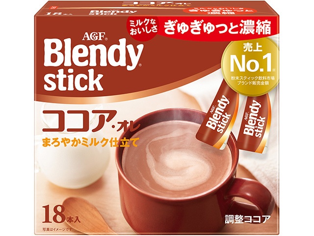 Blendy Stick Cocoa/Olive, 18 sticks [This month's special offer: Beverage] Special order item [Purchase 6]