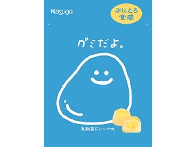 Kasugai Seika Gummy Candy. Lactic Acid Bacteria Drink Flavor, 60g (Purchase 6)