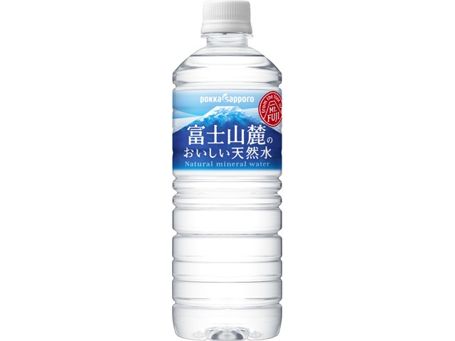 Pokka Sapporo Foods Delicious Natural Water from the Foot of Mt. Fuji, 590ml [This Month's Special Drinking Water] [Purchase Quantity: 24]