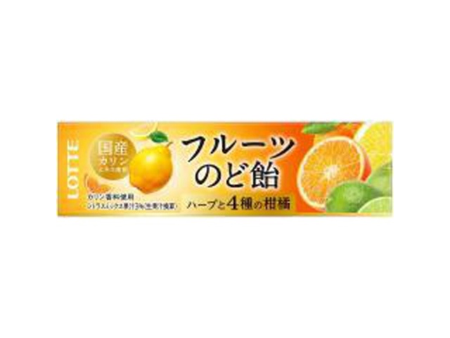 Lotte Fruit Throat Lozenges, 11 Lozenges (Purchase 10 Lozenges)