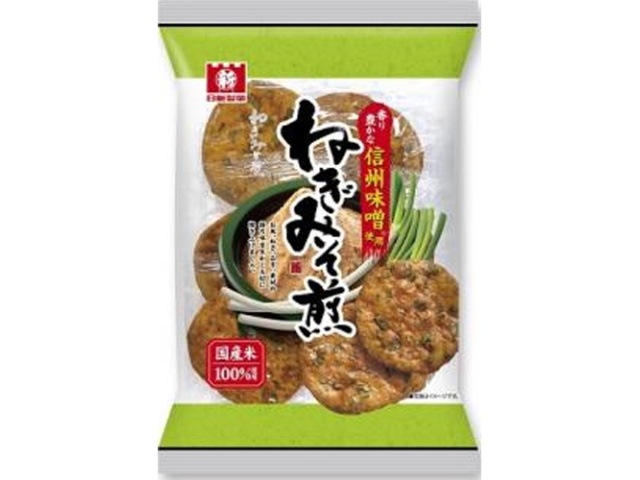 Nisshin Seika Negi Miso Senbei (Green Onion Miso Stir-fry) 6 pieces (Purchase 12 pieces)