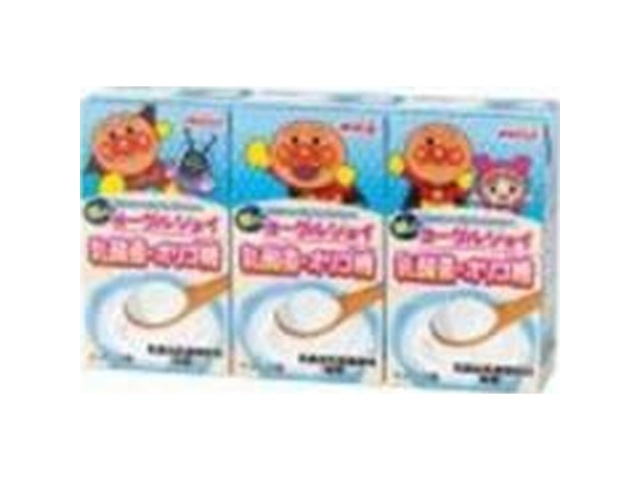 Meiji Anpanman Morning Yogurt Joy 125ml x 3 (Special Order Item) [Purchase 12]