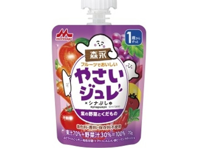Morinyu Fruit and Vegetable Jelly, Purple, 70g (Special Order Item) [Purchase Quantity: 36]