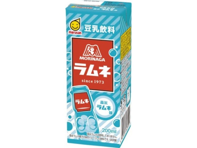 Marusan Soy Milk Drink, Morinaga Ramune Flavored Paper, 200ml (Special Order Item) [Purchase Quantity: 24]