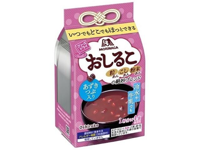 Morinaga Oshiruko (Red Bean Sweet Red Bean Soup) - 4 bags (Purchase 10 bags)