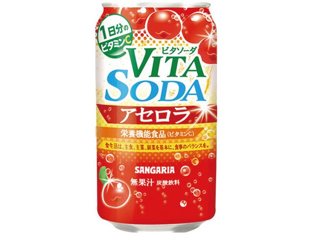 Sangaria Vita Soda Acerola Can 350g (Special Order Item) [Purchase Quantity: 24]