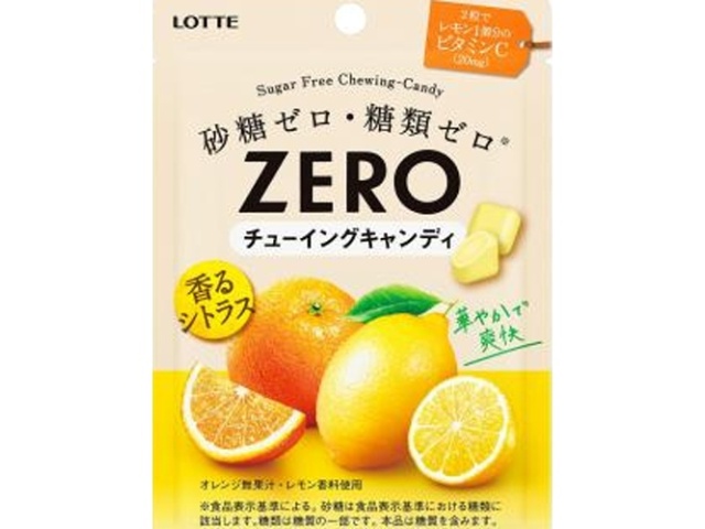 Lotte Zero Chewing Candy, Citrus, 26g (Special Order Item) [Purchase Quantity: 120]