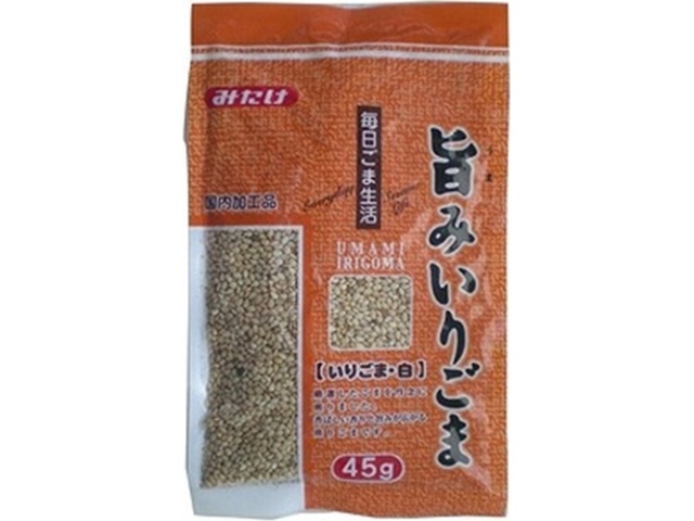 Mitake Roasted White Sesame Seeds, 45g [This Month's Sale: Dried Food] [Purchase 10]