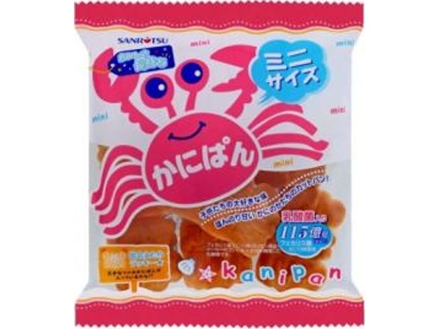 Sanritsu Seika Mini Crab Bread, 80g (Purchase 12 pieces)