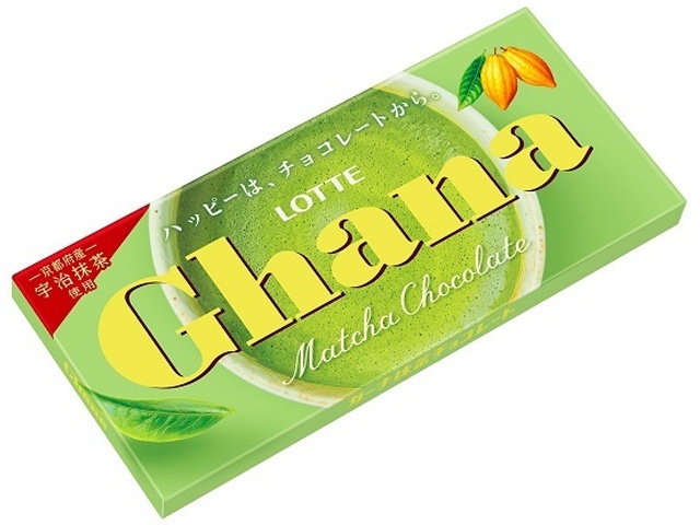 Lotte Ghana Matcha Chocolate 45g (Purchase 10)