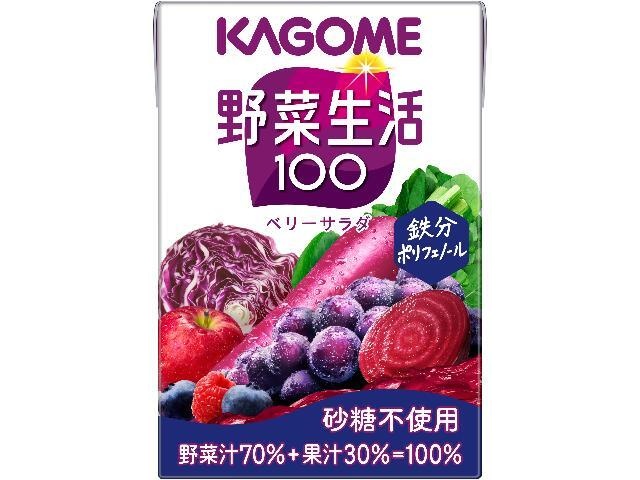 Kagome Vegetable Life Berry Salad Paper, 100ml (Special Order Item) [Purchase Quantity: 30]