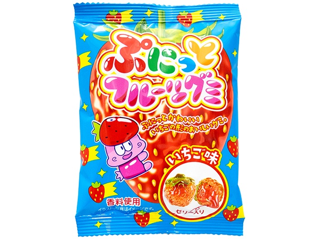Yaokin Punitto Fruit Gummy Strawberry Flavor (Purchase 24 pieces)