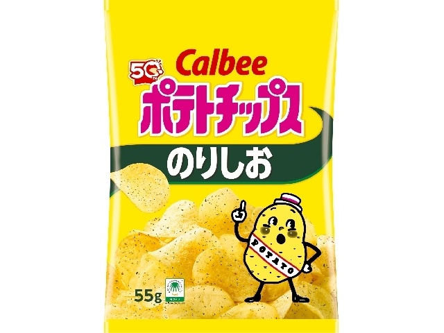 Calbee Potatoes, Seaweed and Salt, 55g (Purchase 16 pieces)