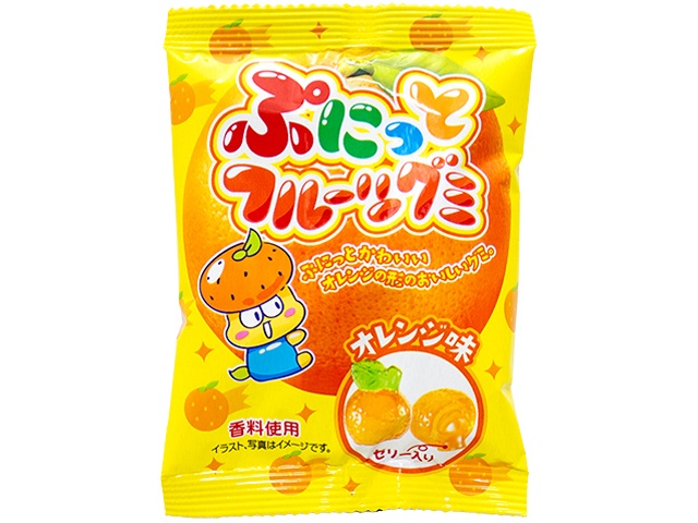 Yaokin Punitto Fruit Gummy Orange Flavor (Purchase 24 pieces)