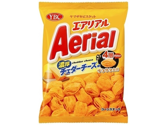YBC Aerial Rich Cheddar Cheese Flavor 65g (Pack of 12)