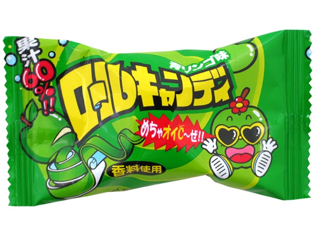Yaokin Roll Candy Green Apple Flavor 20g [Limited Quantity]  [Purchase 24]
