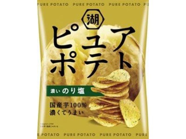 Koikeya Pure Potato, Rich Nori Salt, 52g (Purchase 12 pieces)