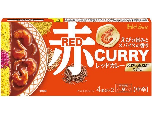 House Foods Red Curry, Medium Spicy, 140g (Pack of 10)