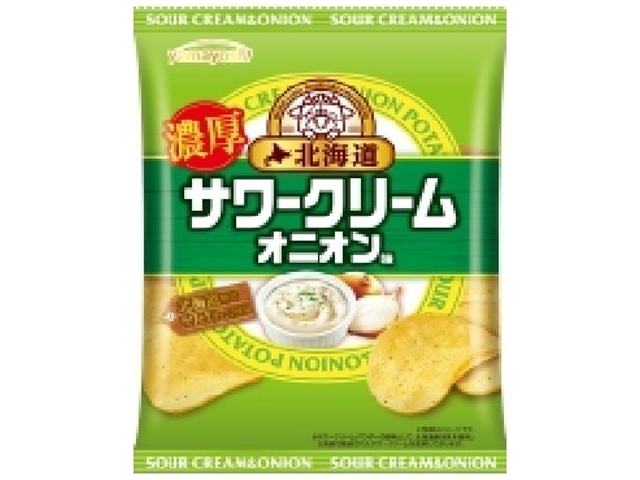 Yamayoshi Hokkaido Sour Cream and Onion Flavoured Potatoes, 47g (Pack of 12)