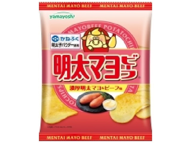 Yamayoshi Potato with Mentaiko Mayo and Beef, 47g (Purchase 12 pieces)