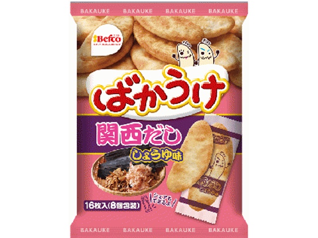 Kuriyama Rice Crackers Bakauke Kansai Dashi Soy Sauce Flavor, 16 pieces [Limited Quantity] [Special Order Item] [Purchase 12]