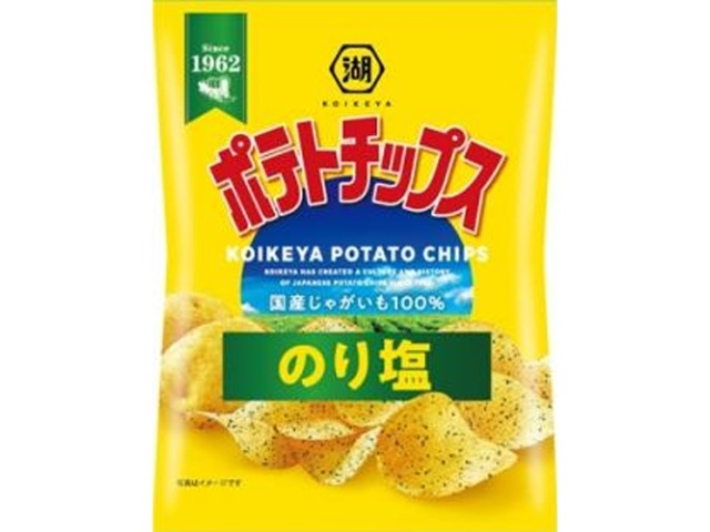 Koikeya Potato Chips, Seaweed Salt, 25g (Pack of 24)