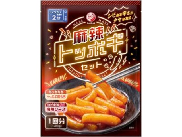 Bulldog Mala Tteokbokki Set 140g (Special Order Item) [Purchase 30]