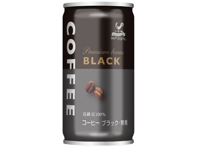 Kobe Foreign Settlement Black Coffee Can 185g (Special Order Item) [Purchase Quantity: 30]